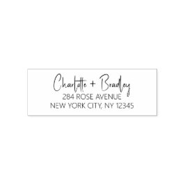 Modern Schrift Professioneel Persoonlijk Retouradr Zelfinktende Stempel