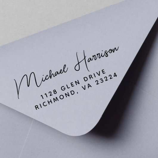 Modern Schrift Retouradres Zelfinkende Stempel