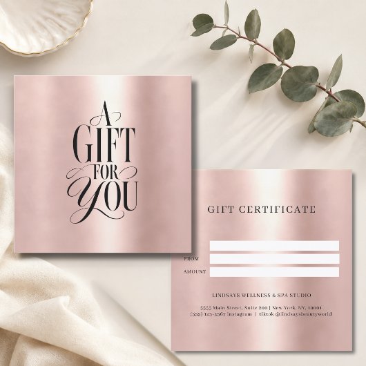 Modern Schriftlettertype Zakelijk Cadeau Certifica