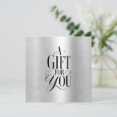 Modern Schriftlettertype Zakelijk Cadeau Certifica (Staand voorkant)