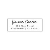 Modern Schrifttype Retouradres Zelfinktende Stempel (Design)