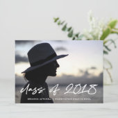 Modern schrijven | Klasse van de Foto Afstudeerder Kaart (Staand voorkant)