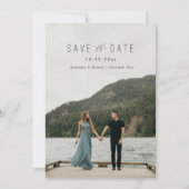 Modern schrijven slaat de datum op save the date (Voorkant)