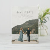 Modern schrijven slaat de datum op save the date (Staand voorkant)