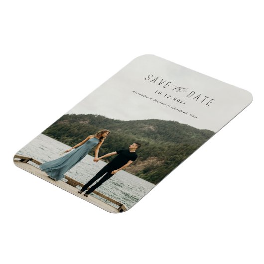 Modern Schrijven sparen de Magnet van de Datum Magneet (Linkerzijde)