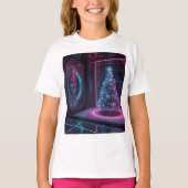 Modern Sci-Fi Holiday Design T-shirt (Voorkant)