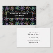 Modern Science Atomic Structure Pattern Visitekaartje (Voorkant / Achterkant)