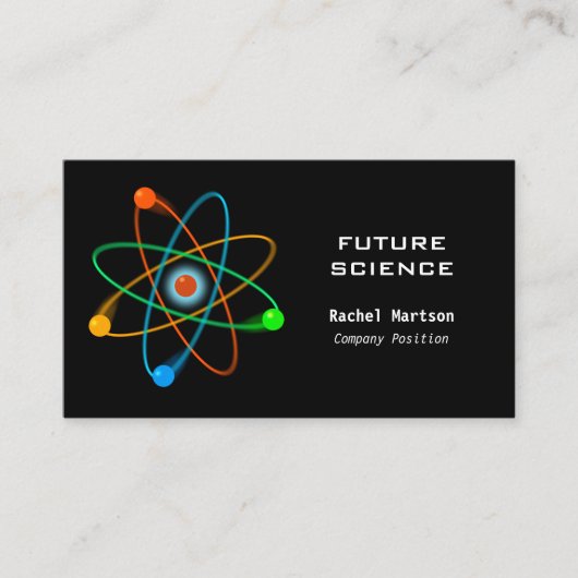 Modern Science Atomic Structure Visitekaartje (Voorkant)
