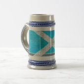 Modern Scotland Flag Stein Bierpul (Voorkant links)