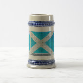 Modern Scotland Flag Stein Bierpul (Center)