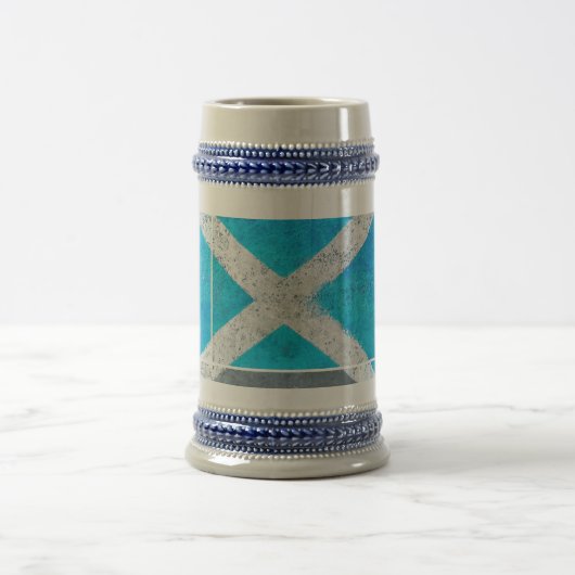 Modern Scotland Flag Stein Bierpul (Center)