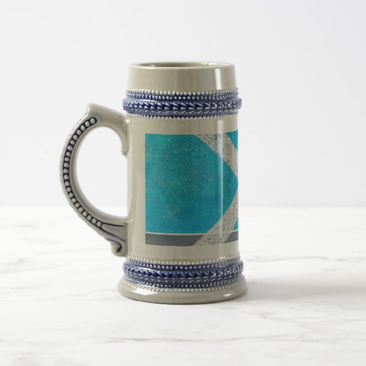 Modern Scotland Flag Stein Bierpul (Links)