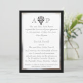 Modern Scottish Celtic Wedding Invitation Kaart (Staand voorkant)