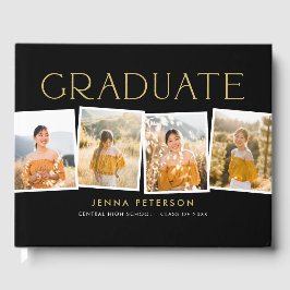 Modern Scrapbook Graduation Party Gastboek Gastenboek