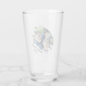 Modern Scratched Effect Foto | Gepersonaliseerde b Glas (Achterkant)