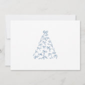 Modern Scribble Bow kerstfeest Kaart (Achterkant)