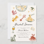 Modern Scribble Italiaans Vrijgezellenfeest Kaart (Voorkant)