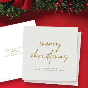 Modern Scrip Typografie-kerstkaart