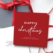 Modern Scrip Typografie-kerstkaart