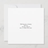 Modern Scrip Typografie-kerstkaart (Achterkant)