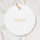 Modern Scrip Typography kerstcadeLabel Bedankjes Labels (Achterkant)