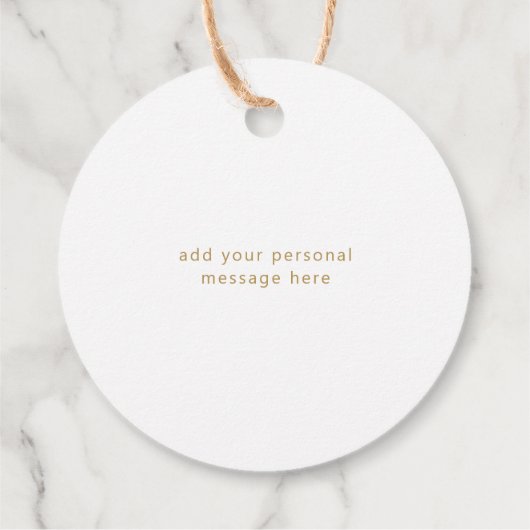 Modern Scrip Typography kerstcadeLabel Bedankjes Labels (Achterkant)