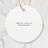 Modern Scrip Typography kerstcadeLabel Bedankjes Labels (Achterkant)