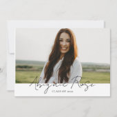 Modern Script 2023 3 Foto-Afstudeerder fotokaart Kaart (Voorkant)
