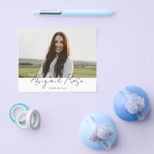 Modern Script 2023 3 Photo Afstudeerder Photo Card Flyer (Enkel)