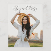 Modern Script 2023 Photo Afstudeerder Photo Card B (Voorkant)