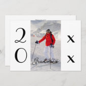 Modern Script 2025 fotoafstudeerfeest Kaart (Voorkant / Achterkant)