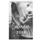 Modern script 2026 familiefoto kalender (Hoes)