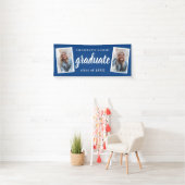 Modern Script 2 Foto Afstudeerfeest Spandoek (Insitu)