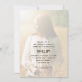 Modern script 2 Foto Verticaal Afstuderen Kaart (Achterkant)