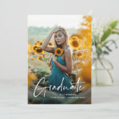 Modern script 2 Fotogradatie Partij Kaart (Staand voorkant)