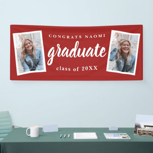 Modern script 2 Fotogradatie Partij Spandoek (Beurs)