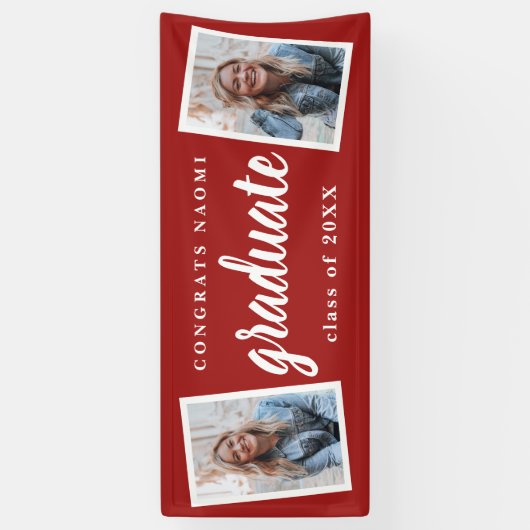 Modern script 2 Fotogradatie Partij Spandoek (Verticaal)