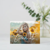 Modern script 2 Fotogradatie Partij Uitnodiging Briefkaart (Staand voorkant)