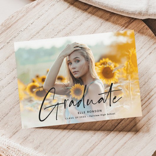 Modern script 2 Fotogradatie Partij Uitnodiging Briefkaart