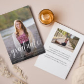 Modern Script 2 Photo Afstuderen aangekondigd Kaart