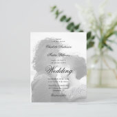 Modern Script 2 Photo Budget Huwelijksuitnodiging (Staand voorkant)