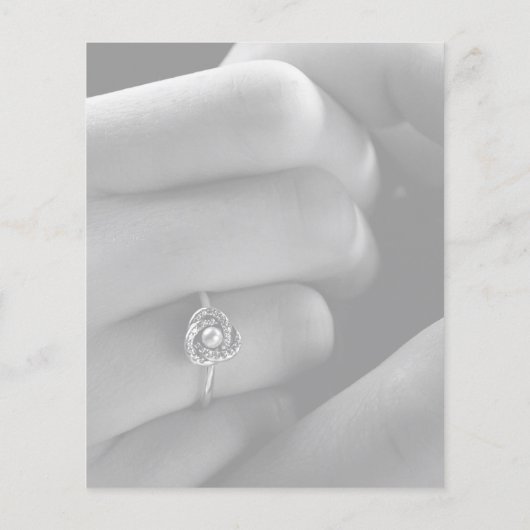 Modern Script 2 Photo Budget Huwelijksuitnodiging (Achterkant)