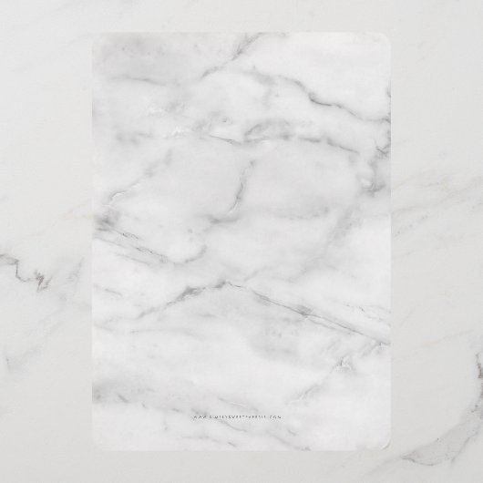 MODERN SCRIPT 30e verjaardag zwart wit goud Folie Uitnodiging (Achterkant)