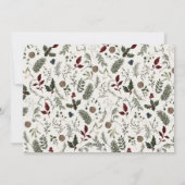 Modern Script 3 Photo Collage Merry Christmas Feestdagenkaart (Achterkant)