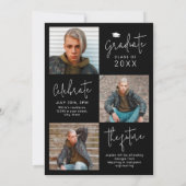 Modern script 4 Aankondiging van Afstuderen foto's (Achterkant)