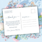 Modern Script 4 Fotocollage Baby Dank u Briefkaart