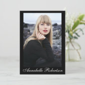 Modern Script 5 Fotomodel Actor Comp Kaart (Staand voorkant)
