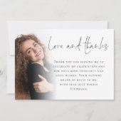 Modern script 6 Foto's Afstuderen Love Bedankt (Voorkant)