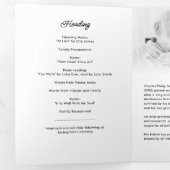 Modern Script 8-Foto Rouwservice/Gedenkdienst Drieluik Programma (Binnenzijde eerst)