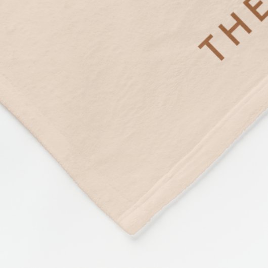 Modern Script 9 Fotocollage Familienamen Fleece Deken (Hoek)